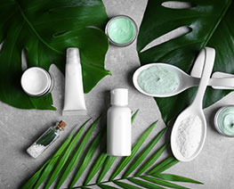 Organic skin care products.